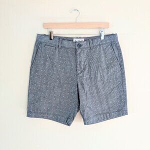 Original Penguin Chambray Shorts Men Size 34 (US) Classic Fit 8" Inseam